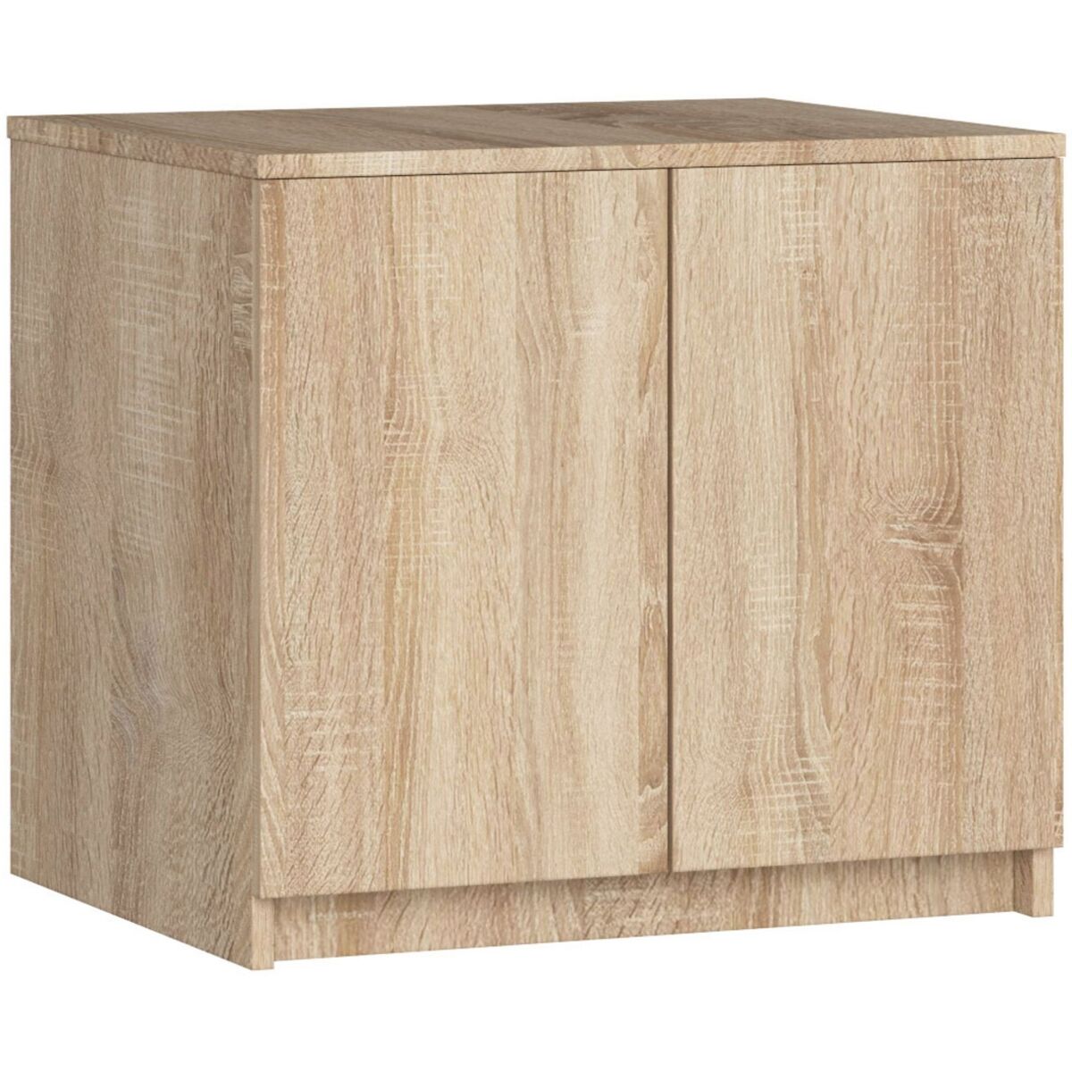 Módulo superior de armario akord s60 roble sonoma 60 cm 2 puertas color roble sonoma mate 2 estantes 60x51x55 cm