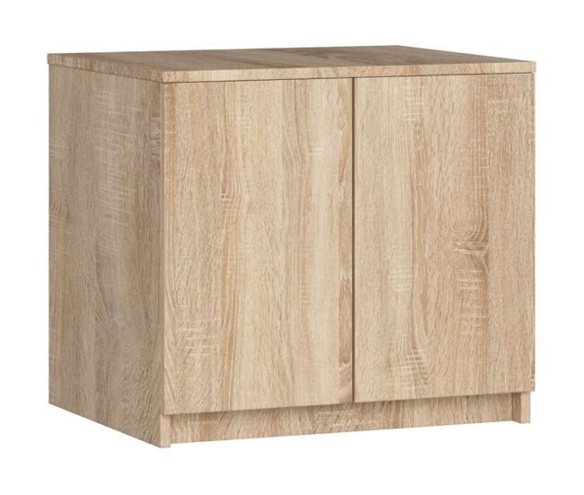 Módulo superior de armario akord s60 roble sonoma 60 cm 2 puertas color roble sonoma mate 2 estantes 60x51x55 cm