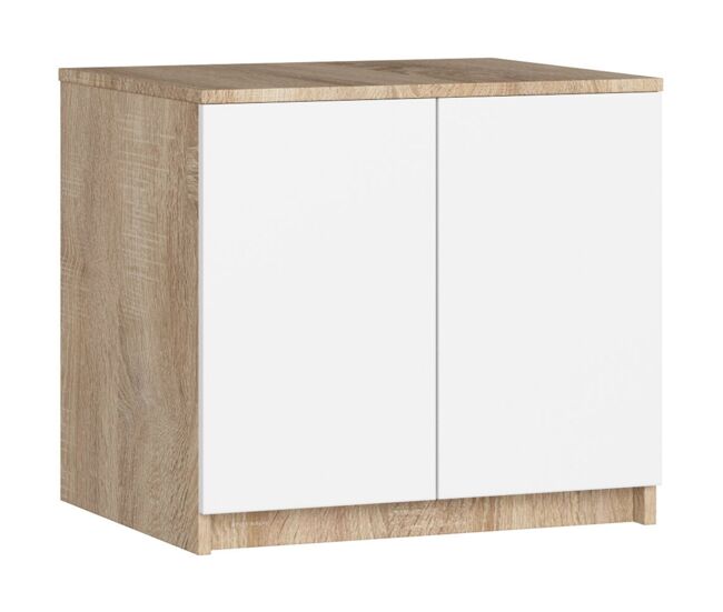 Módulo superior de armario akord s60 wengué 60 cm 2 puertas color wengué mate 2 estantes 60x51x55 cm