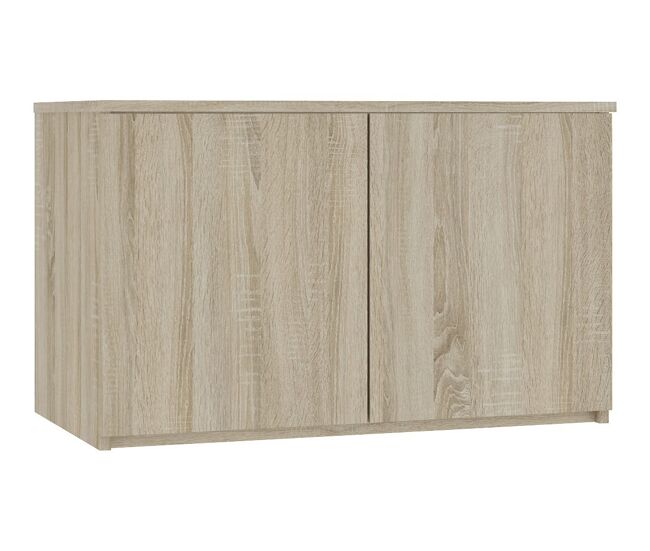 Módulo superior de armario akord s90 roble sonoma 90 cm 2 puertas color roble sonoma mate 2 estantes 90x51x55 cm