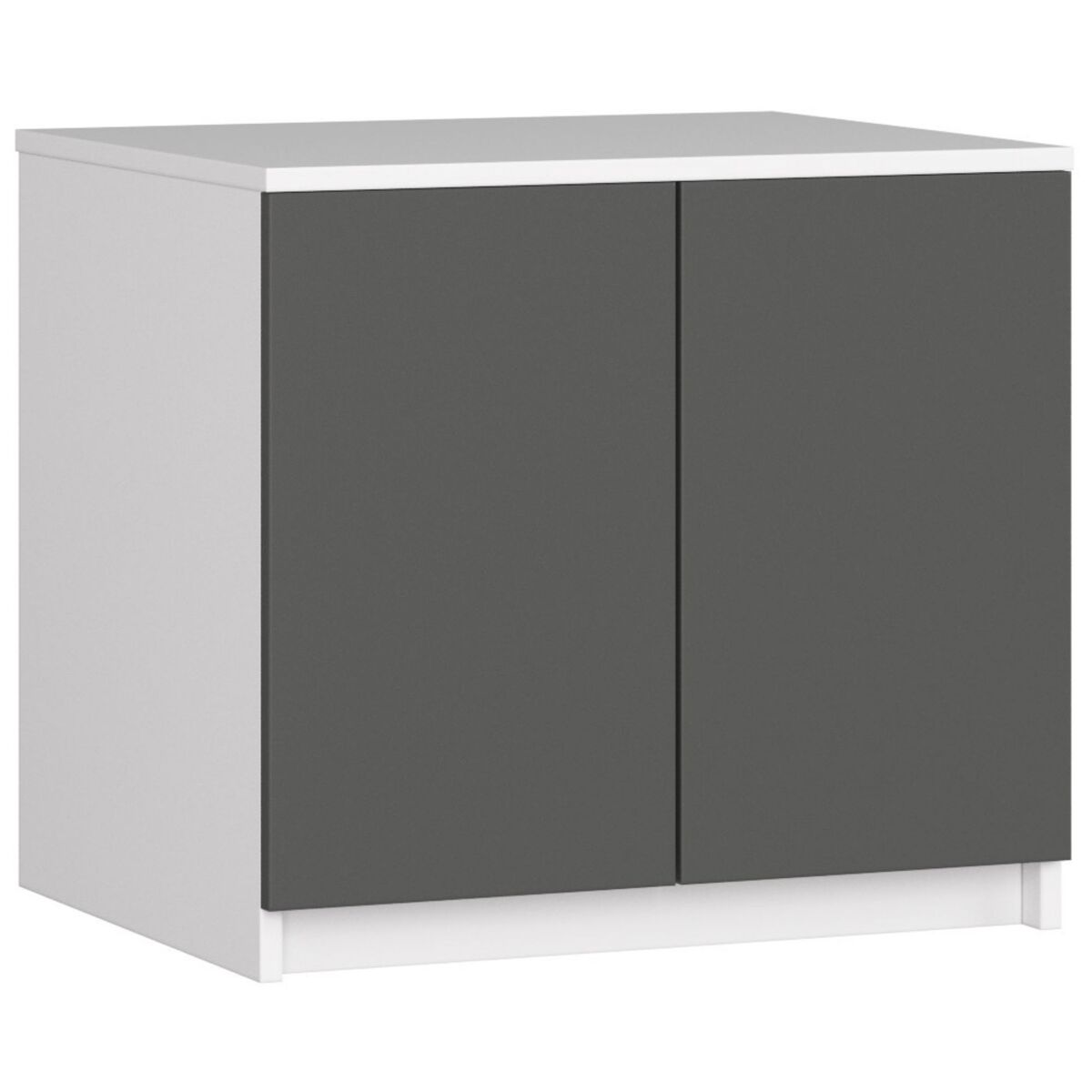 Módulo superior de armario akord s60 wengué 60 cm 2 puertas color wengué mate 2 estantes 60x51x55 cm