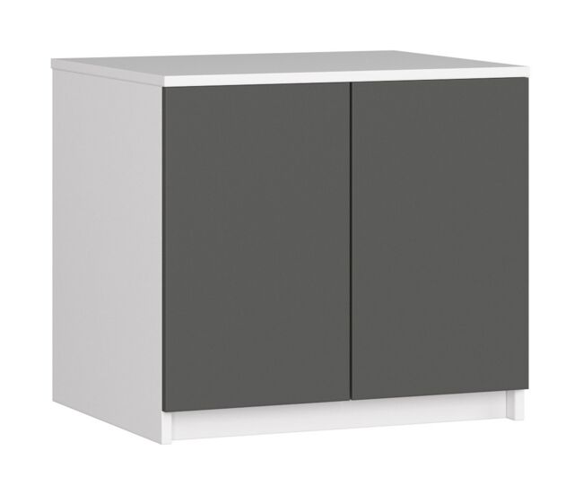 Módulo superior de armario akord s60 wengué 60 cm 2 puertas color wengué mate 2 estantes 60x51x55 cm