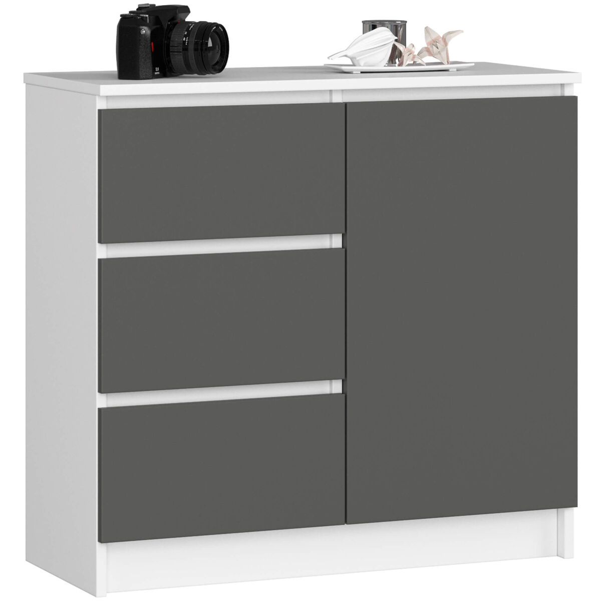 Cómoda JERRY 80 Gris Oscuro