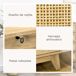 Conjunto para Hogar HOMCOM, hogar - muebles de dormitorio Conjunto para Hogar HOMCOM, hogar - muebles de dormitorio Marrón