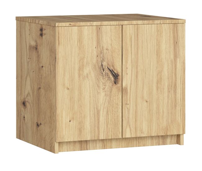 Módulo superior de armario akord s60 roble artisan 60 cm 2 puertas color roble artisan mate 2 estantes 60x51x55 cm