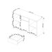 Cómoda B17 AKORD con 1 cajon y 6 estantes 120 Cómoda B17 AKORD con 1 cajon y 6 estantes 120 Blanco/ Madera