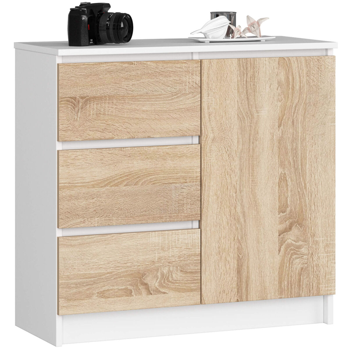 Cómoda JERRY 80 Blanco/ Madera