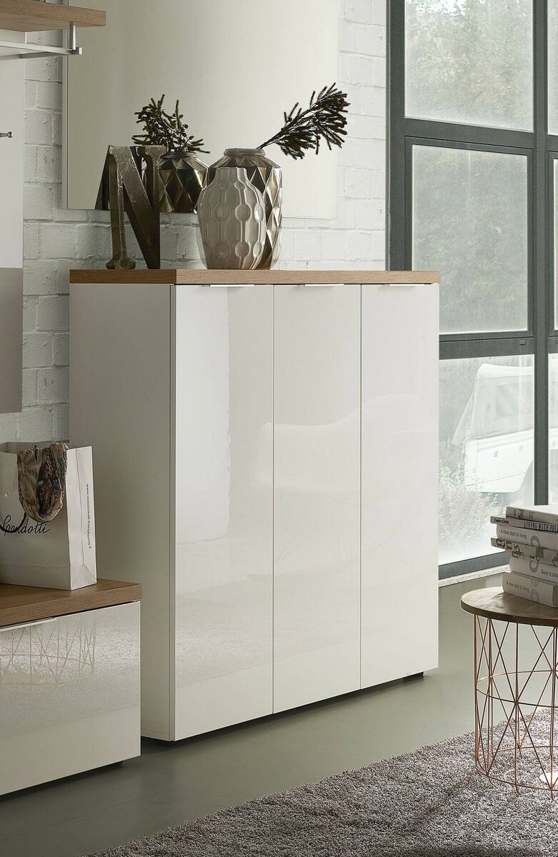 Sapateira com efeito madeira