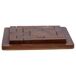 Juego de rompecabezas en zigzag de madera Juego de rompecabezas en zigzag de madera Marrón