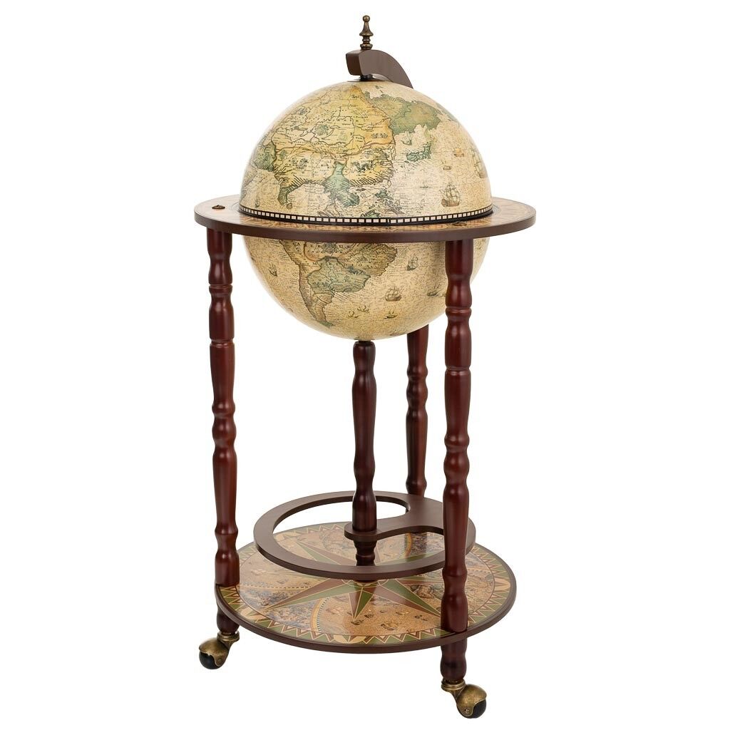 Mueble botellero globo terráqueo
