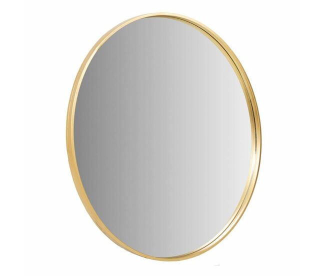 Espejo de pared alexandra house living oro metal vidrio madera mdf 86 x 3 x 86 cm