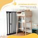 Barrera de Seguridad Acero, Plástico PawHut Barrera de Seguridad Acero, Plástico PawHut Negro