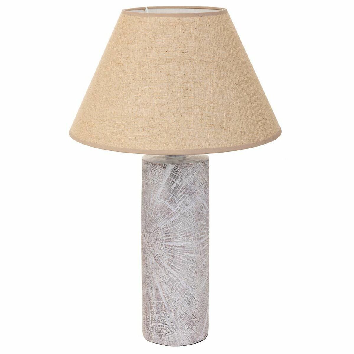 Lámpara de mesa alexandra house living plata poliresina 220-240 v 14 x 51 x 14 cm