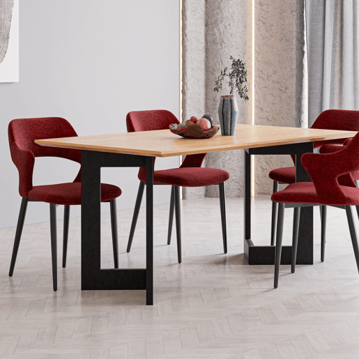 Conjunto de 2 pernas de mesa de apoio Kauhava aço 42x30cm - Preto en.casa