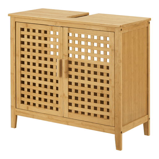 Móvel de apoio Ingmarsö em bambu 60 x 67 x 30 cm natural en.casa