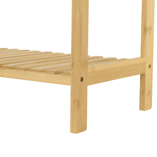 Prateleira de bambu Nyköping 3 níveis 58 x 26 x 66 cm - Efeito de madeira en.casa