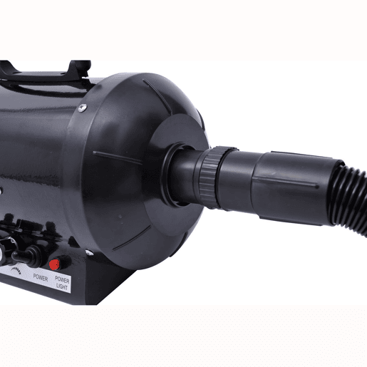 PawHut Secado de Pelo para Cães 2800W Secador de Pelo para Animais de Estimação com Temperatura e Velocidade Ajustável 3 Bicos Tubo Flexível 2,5m e Alça de Transporte 40x16x20cm Preto