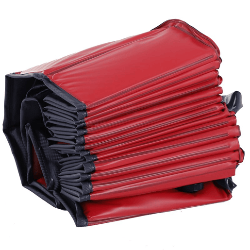PawHut Piscina Dobrável para Cães Gatos Banheira Portátil para Animais de Estimação PVC Antiderrapante Múltiplo Uso para Interior e Exterior Ø160x30 cm Vermelho