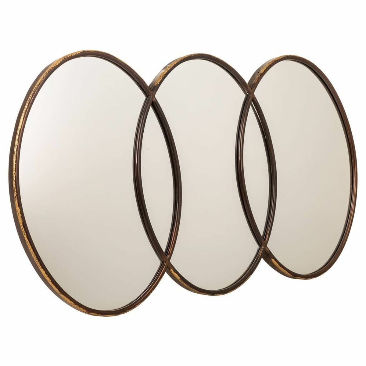 Espejo de pared alexandra house living dorado vidrio hierro 3 x 60 x 103 cm
