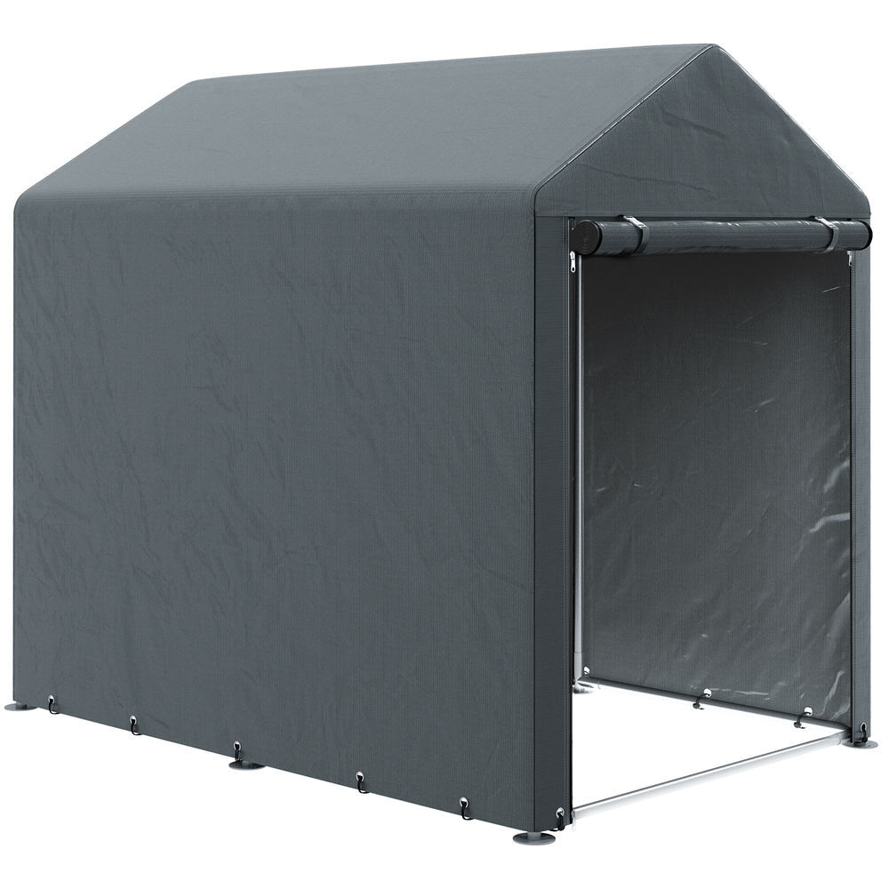Carpa para Herramientas Metal Galvanizado, PE Outsunny
