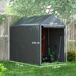 Carpa para Herramienta Metal Galvanizado, PE Outsunny Carpa para Herramienta Metal Galvanizado, PE Outsunny Gris
