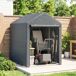 Carpa para Herramienta Metal Galvanizado, PE Outsunny Carpa para Herramienta Metal Galvanizado, PE Outsunny Gris