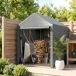 Carpa para Herramienta Metal Galvanizado, PE Outsunny Carpa para Herramienta Metal Galvanizado, PE Outsunny Gris