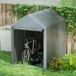 Carpa para Herramienta Metal Galvanizado, PE Outsunny Carpa para Herramienta Metal Galvanizado, PE Outsunny Gris