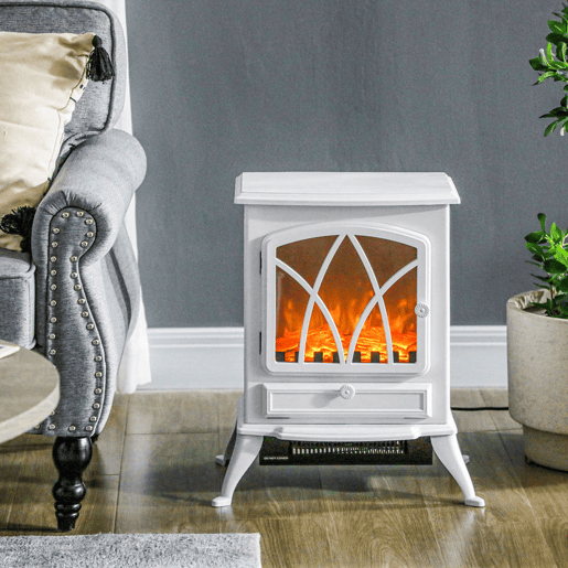 HOMCOM Lareira Elétrica Portátil Lareira Elétrica com Efeito de Chama Realista Potência 1000W2000W 45x28,5x54 cm Branco HOMCOM Lareira Elétrica Portátil Lareira Elétrica com Efeito de Chama Realista Potência 1000W2000W 45x28,5x54 cm Branco