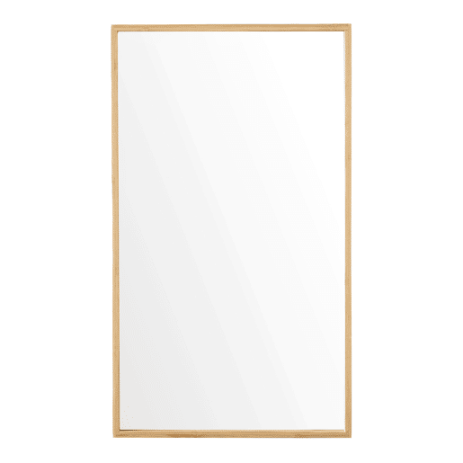 Móvel de casa de banho Ikorfat com espelho prateleiras reguláveis bambu 61 x 35 x 14 cm natural en.casa