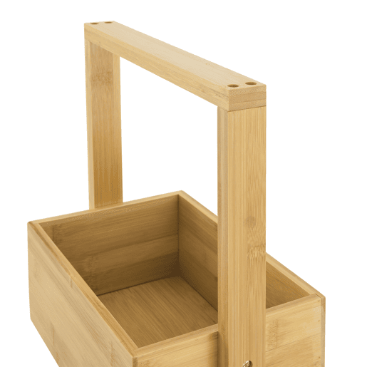 Estante de bambu com 4 prateleiras Bardu 28 x 16 x 88 cm en.casa