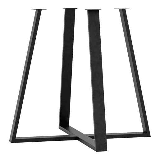 Suporte de mesa de jantar Kemijärvi aço 72x80x80cm - Preto en.casa Suporte de mesa de jantar Kemijärvi aço 72x80x80cm - Preto en.casa