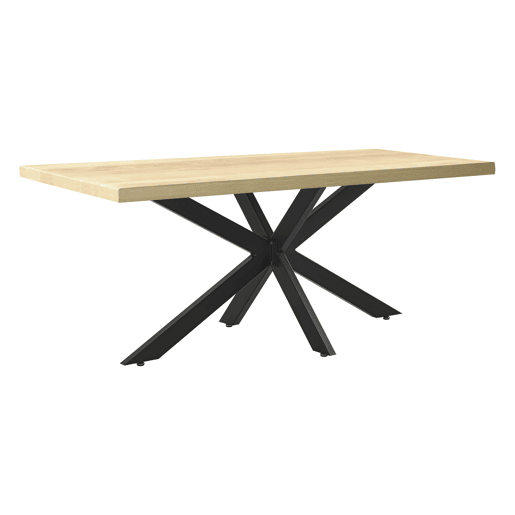 Perna de mesa em forma de estrela Oberau em aço e ferro 98 x 58 x 43 cm - Preto mate en.casa Perna de mesa em forma de estrela Oberau em aço e ferro 98 x 58 x 43 cm - Preto mate en.casa