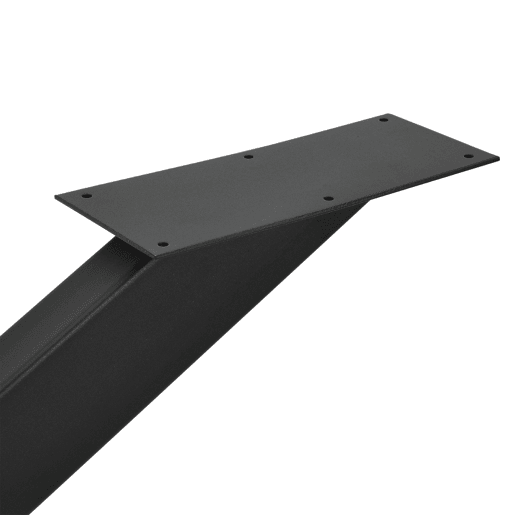 Perna de mesa em forma de estrela Oberau em aço e ferro 98 x 58 x 43 cm - Preto mate en.casa Perna de mesa em forma de estrela Oberau em aço e ferro 98 x 58 x 43 cm - Preto mate en.casa