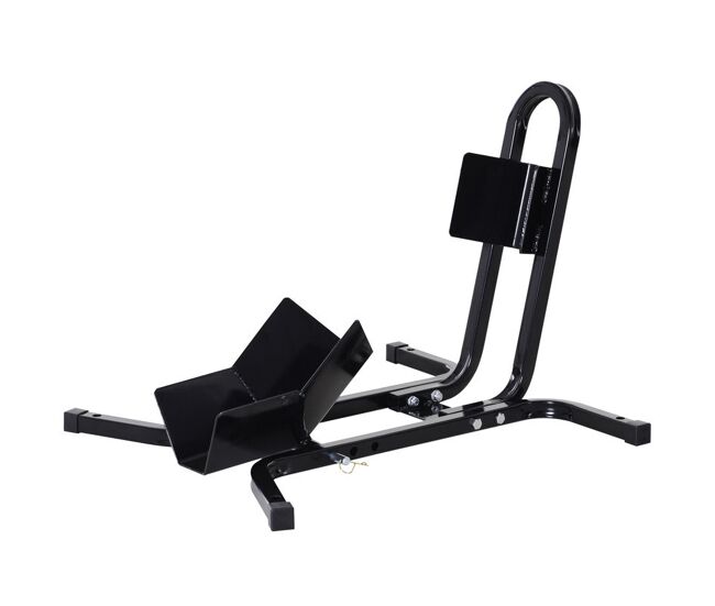 Homcom caballete de moto delantera, soporte para rueda delantera de moto ajustable en 3 niveles de metal robusto, para ruedas ∅43, 48, 53 cm, negro
