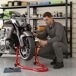 Caballete de Moto Acero Galvanizado HOMCOM Caballete de Moto Acero Galvanizado HOMCOM Rojo