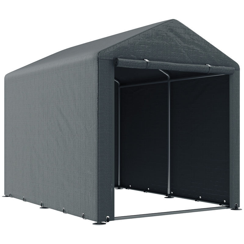 Carpa para Herramientas Metal Galvanizado, PE Outsunny