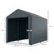 Carpa para Herramienta Metal Galvanizado, PE Outsunny Carpa para Herramienta Metal Galvanizado, PE Outsunny Gris