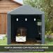 Carpa para Herramienta Metal Galvanizado, PE Outsunny Carpa para Herramienta Metal Galvanizado, PE Outsunny Gris