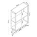 Estantería de pared Östra de 3 niveles con toallero bambú Estantería de pared Östra de 3 niveles con toallero bambú Natural