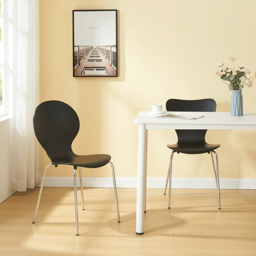 Conjunto de 4 cadeiras de jantar Etne - Preto en.casa