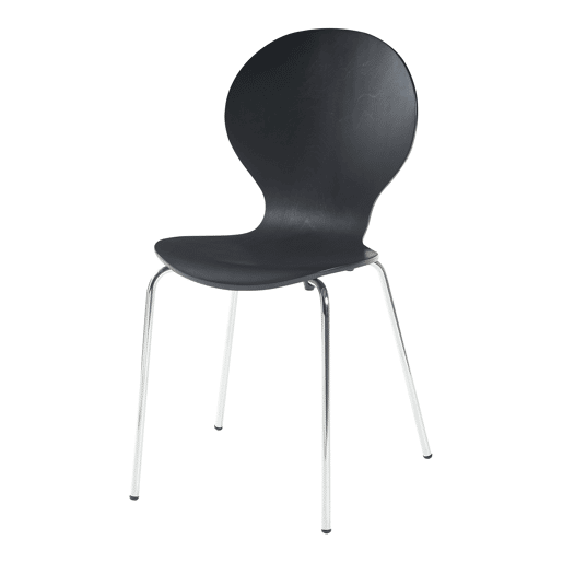 Conjunto de 4 cadeiras de jantar Etne - Preto en.casa