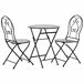 Conjunto de Mesa con 2 Sillas Conjunto de Mesa con 2 Sillas Negro