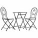Conjunto de Mesa con 2 Sillas Conjunto de Mesa con 2 Sillas Negro
