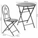 Conjunto de Mesa con 2 Sillas Conjunto de Mesa con 2 Sillas Negro