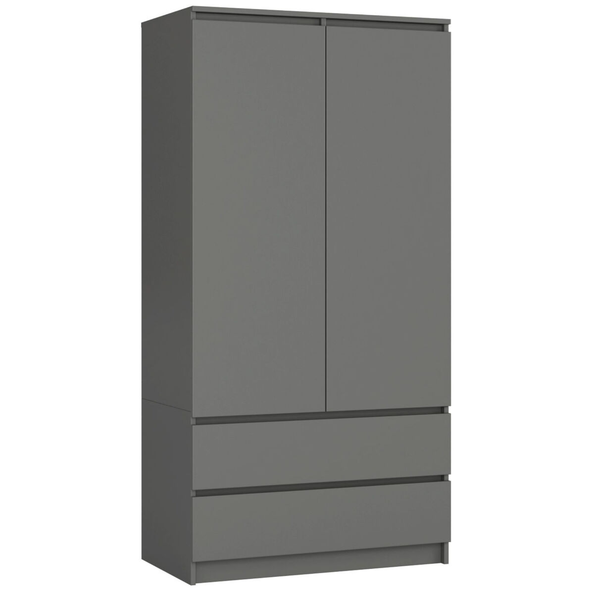 Armario S90 con 2 puertas y 2 cajones 90 Gris Oscuro