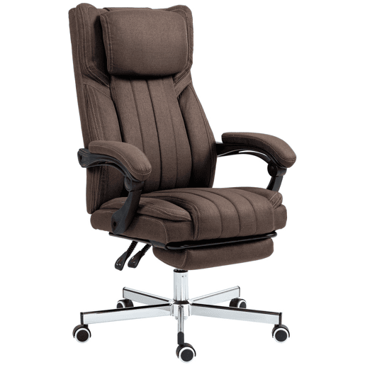 Vinsetto Cadeira de Escritório com 6 Pontos de Massagem por Vibração Cadeira de Escritório Reclinável com Altura Ajustável Controlo Remoto Encosto Alto e Apoio para a Cabeça 65x61x101-113 cm Marrom Vinsetto Cadeira de Escritório com 6 Pontos de Massagem por Vibração Cadeira de Escritório Reclinável com Altura Ajustável Controlo Remoto Encosto Alto e Apoio para a Cabeça 65x61x101-113 cm Marrom