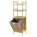 Estantería con cesto para la colada reclinable Tidaholm bambú Estantería con cesto para la colada reclinable Tidaholm bambú Gris/natural