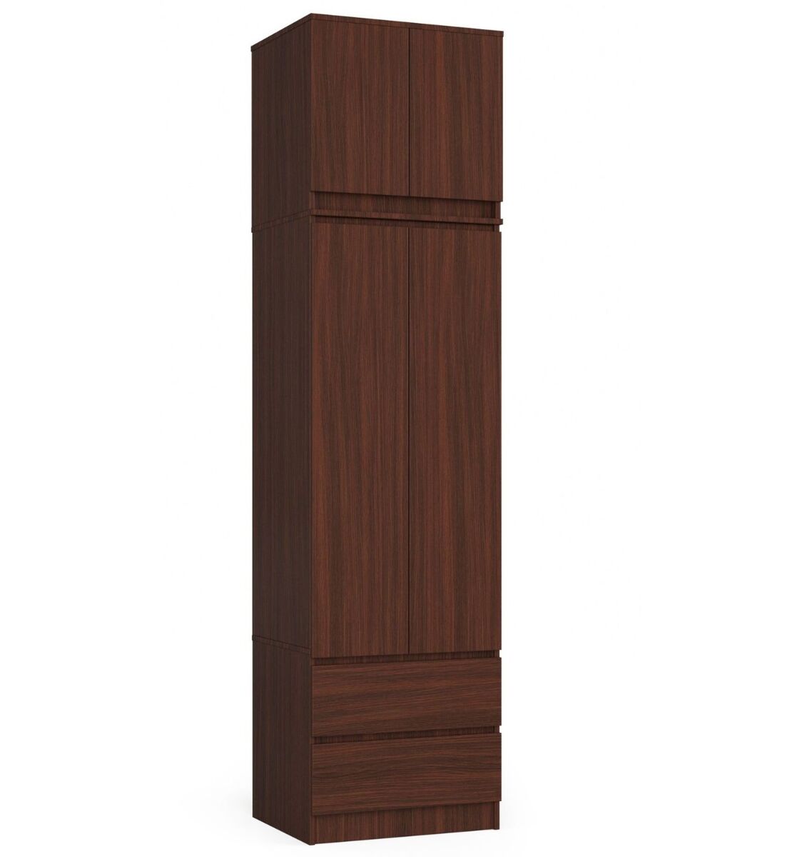 Armario S60 con extensión con 2 puertas y 2 cajones 60 Wengué