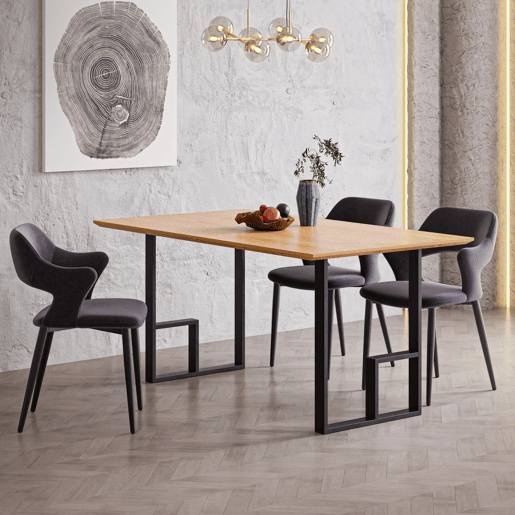 Conjunto de 2 pernas de mesa alta Kauniainen aço 87x27cm - Preto en.casa
